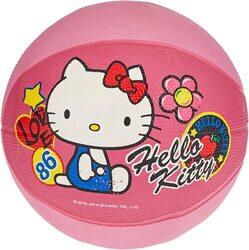 Joerex Size-3 Hello Kitty Rubber Basketball, Ha1301-Kc, Pink