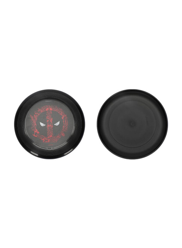 

Generic Deadpool Frisbee, VJX24464-DP, Black/Red