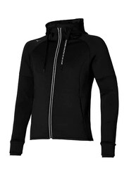 Mizuno RB Long Sleeve Sweat Jacket for Women, Large, Black