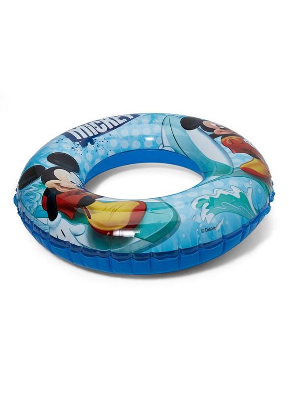 Mesuca Joerex Mickey Mouse Swimming Ring Floater, 70cm, Blue/Red/Black