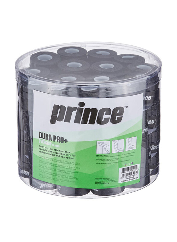 

Prince Durapro Plus Overgrip Tennis Grip, 60 Pieces, 7H148010, Assorted Colors