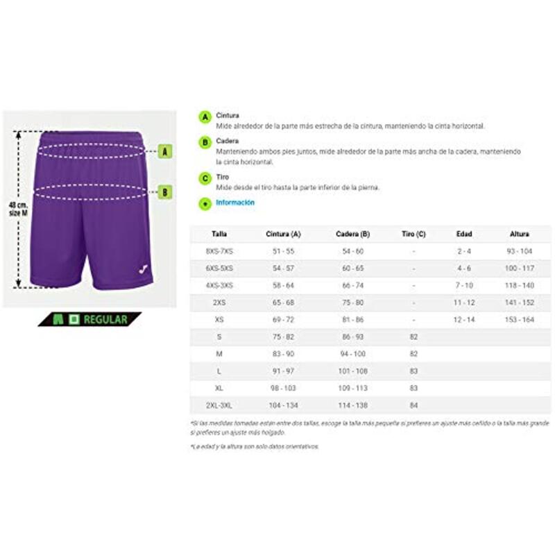 Joma Polyester Team Shorts for Unisex, M, Blue/Royal