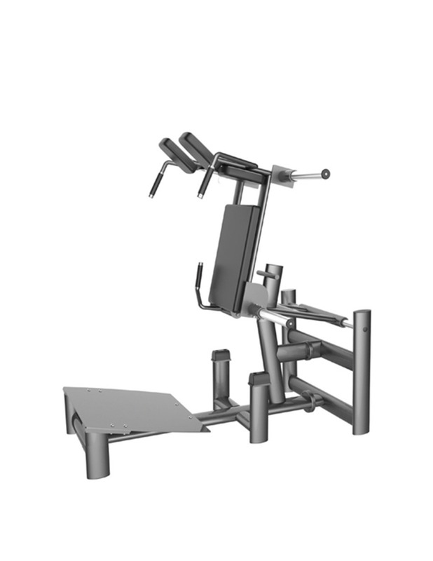 Gym80 CN004037 Squat Exercise Machine, 210Kg, 13070862, Grey/Black