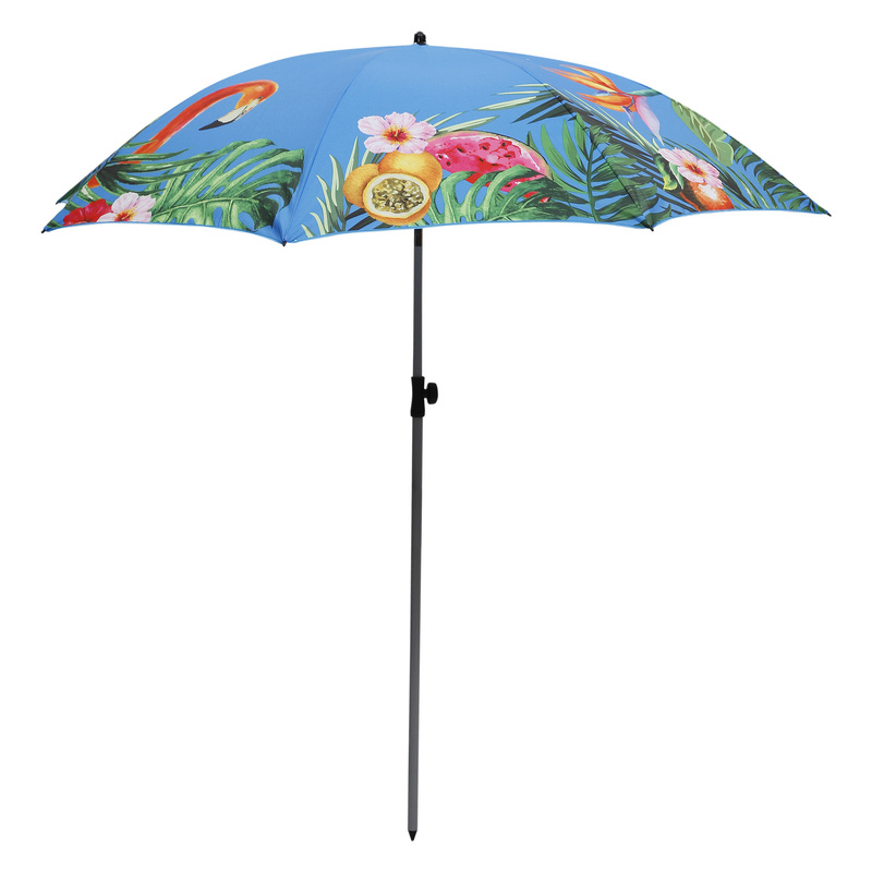 TA Sports 200cm Flamingo Beach Umbrella, 7070015, Multicolour