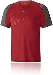Mizuno Alpha Vent T-Shirt for Men, L, Red