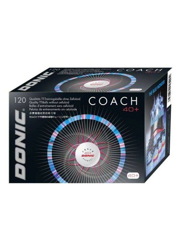 

Donic Coach Table Tennis Ball, 120 Piece, White