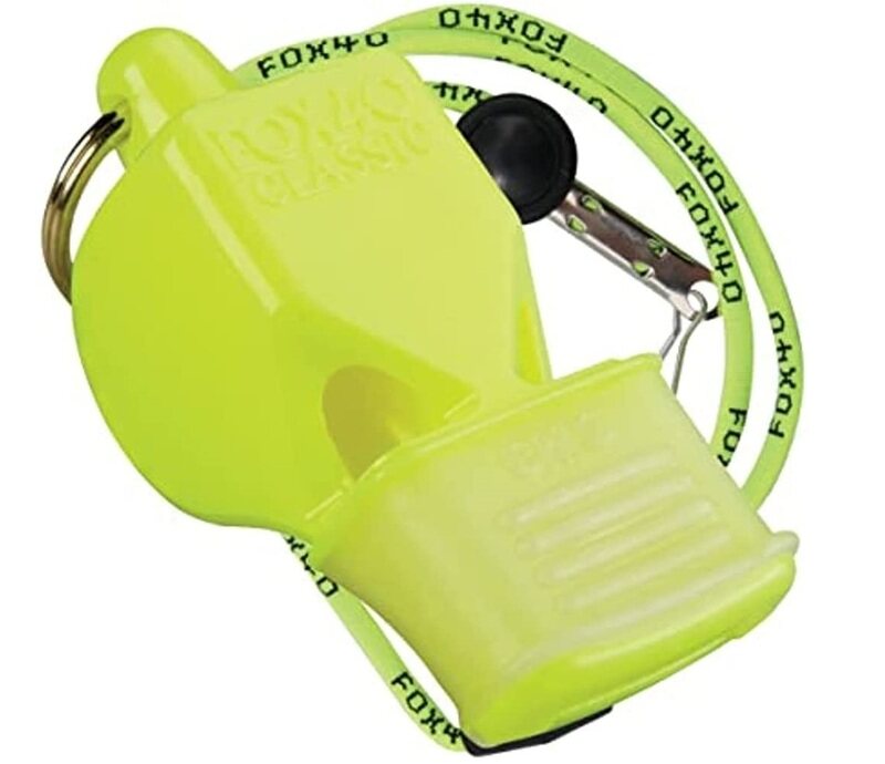 

Fox 40 Classic Safety Whistle with Linyard, Lime