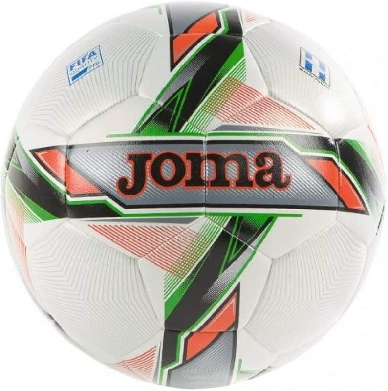 Joma Grafity Hybrid Soccer Ball, White/Green
