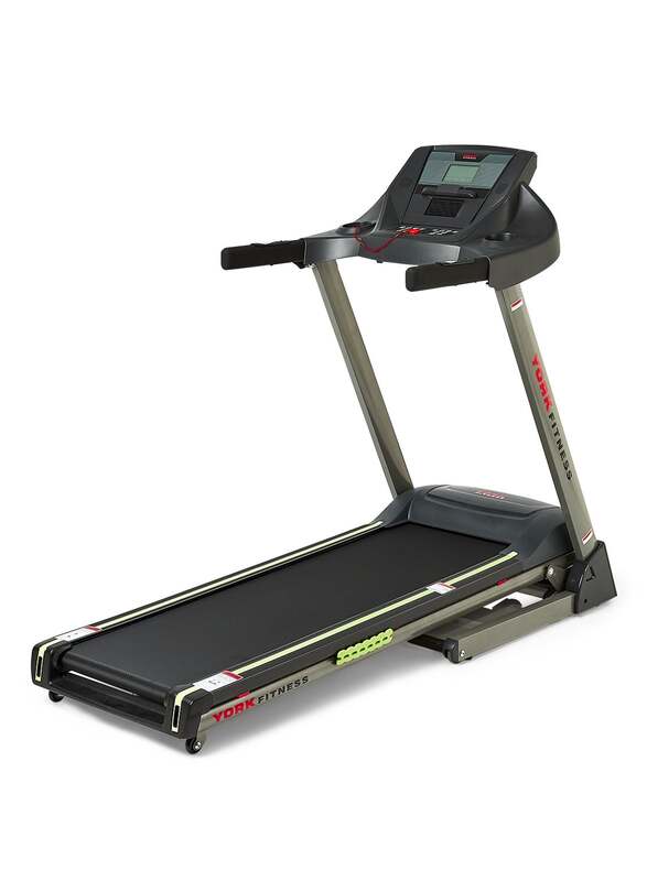 York Fitness 1.75 HP Treadmill, Black/Grey