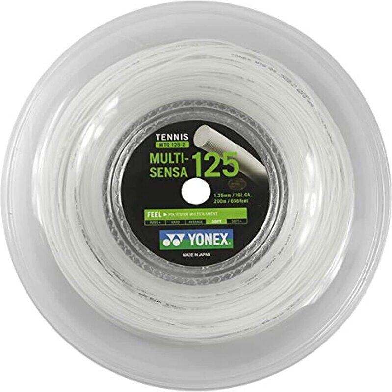 

Yonex MTG125-2YX Tennis String Coil, 200 Meter, White