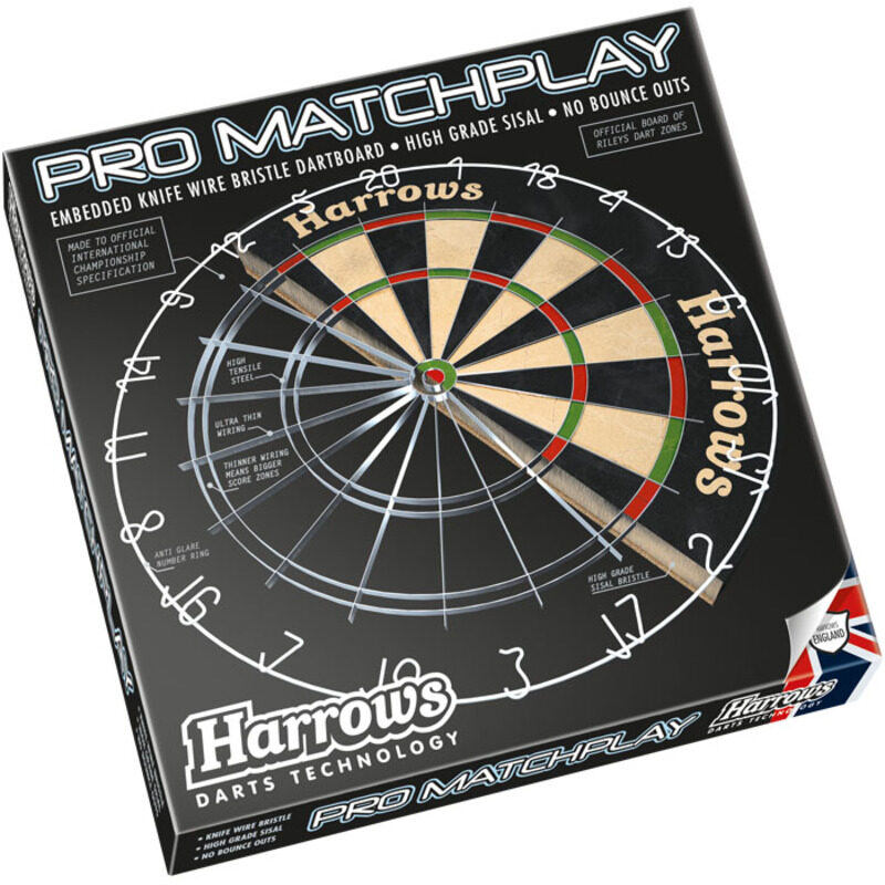 

Harrows 2-Piece Mardle Pro Matchplay Dart Board Combo Set, JE09D/JE18D, Multicolour