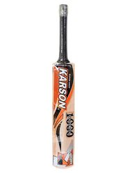 Karson Super Shot 1000 Global Cricket Bat, Orange/Black/Brown