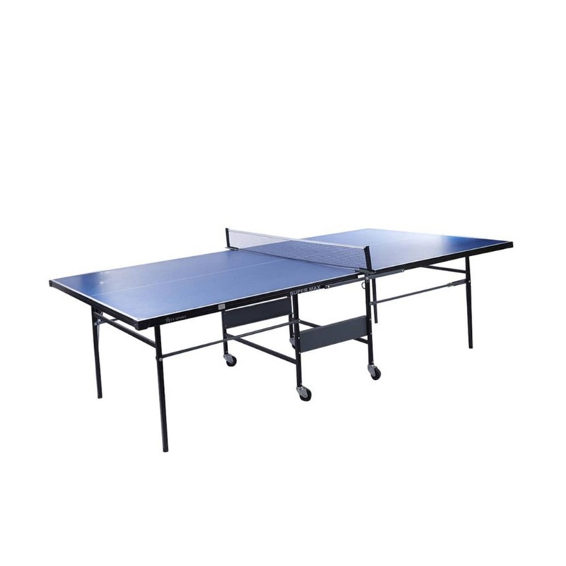 TA Sport Super Max Folding Table Tennis Table, Blue/Silver