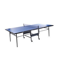 TA Sport Super Max Folding Table Tennis Table, Blue/Silver