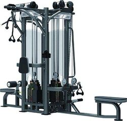 Impulse IT9325/IT9327+OPT Fitness Jungle 5 Stations with Shrounds, 619Kg, 13040043, Black/Grey