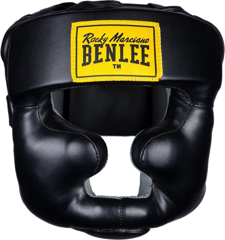 Benlee Small/Medium Rocky Marciano Facesaver Boxing Head Guard, Black