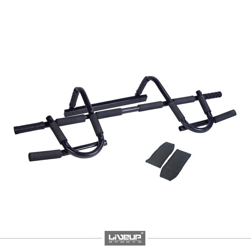 

LiveUp Chin Up Bar With Arm Strap, Ls3153A, Black