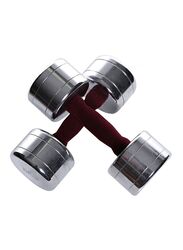 TA Sport Tufted Handle Dumbbell Set, 2 x 8KG, Red