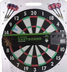 Joerex Paper Dartboard Jdbp018 18-Inch, Multicolour