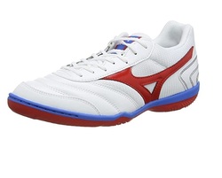 Mizuno Mrl in Sala Club Futsal Synthetic Unisex Sports Shoes, White/Red