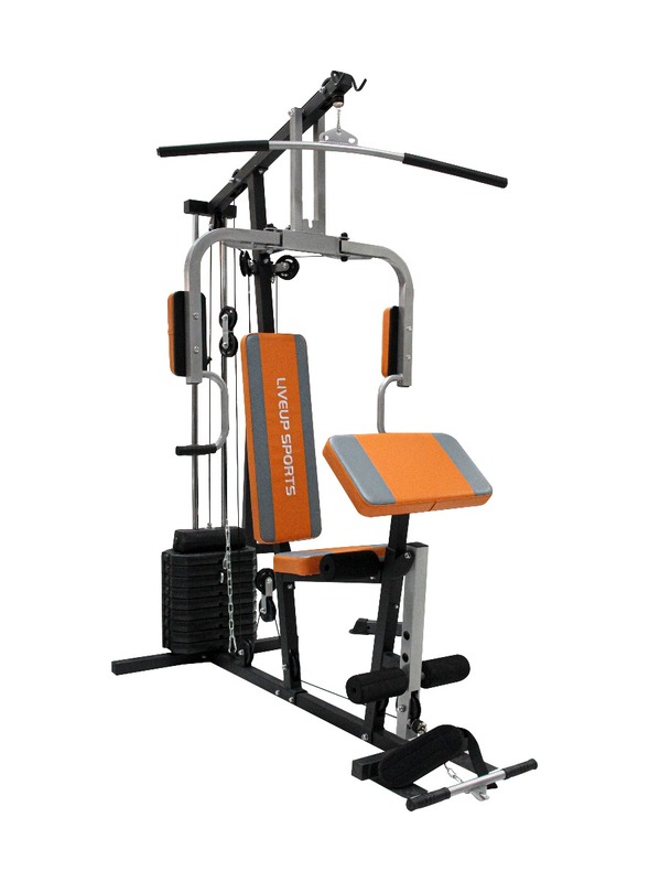 Live Up LS1002 Home Gym with Stack, 100Lbs, Black/Silver