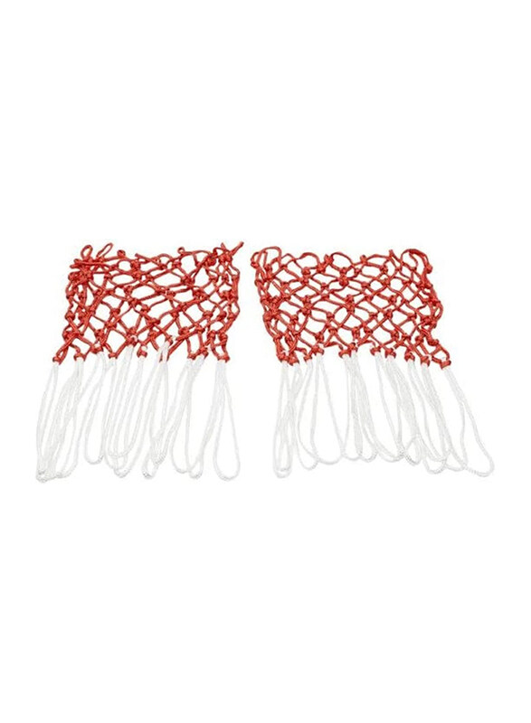 

TA Sports 2-Piece Basket Ball Nets, Red/White