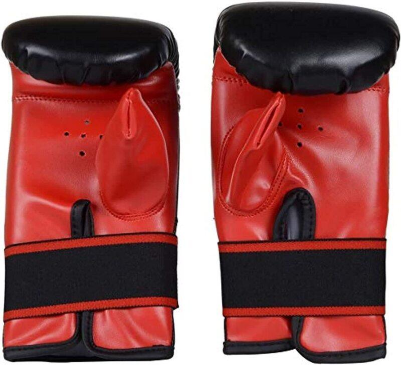 

TA Sports Large Leather Punching Mitt, Black/Red