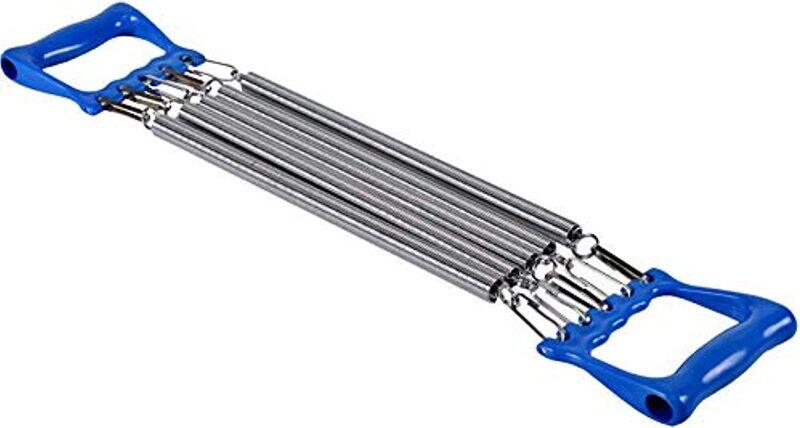 

TA Sports 5-Spring Tension Adjustable Chest Pull, Blue/Silver