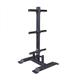 Body Solid Gwt56 Vertical Bumper Plate Rack, Black