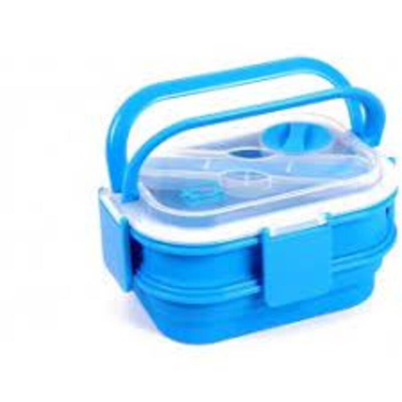Discovery Da Collaspible Lunch Box, 0.7 Liters, Blue