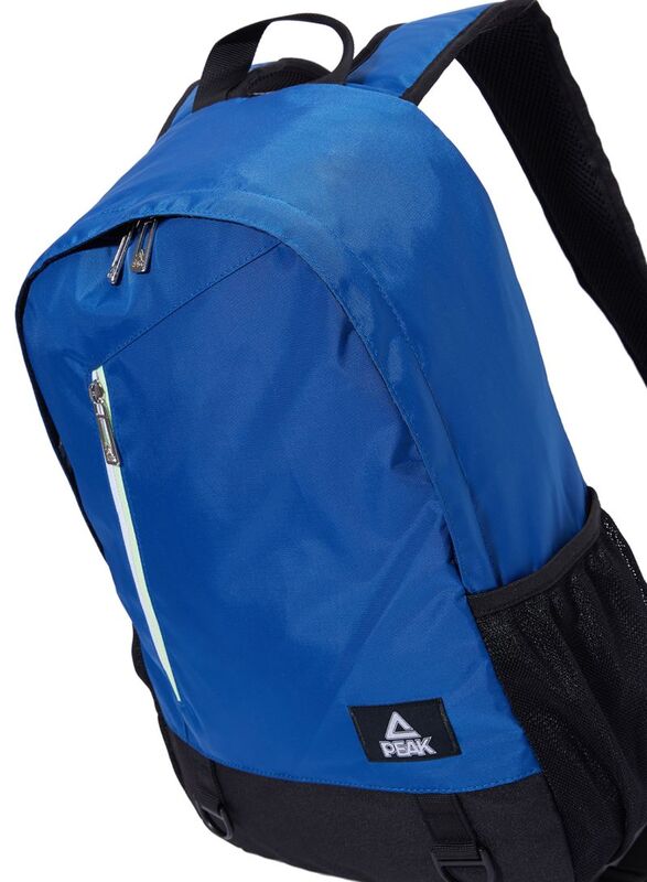 Peak Solid Design Zip Closure Backpack Bag Unisex, B181030, Light Blue