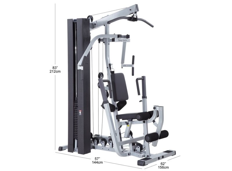 Body Solid Bravo Gym Machine, One Size, EXM2000S, Grey/Black