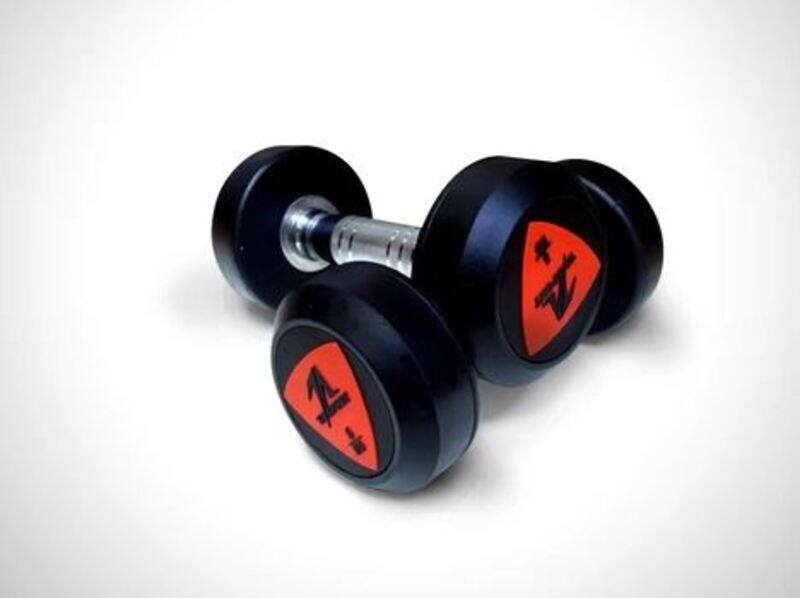 

TA Sport Deluxe Rubber Dumbbell Set, 2 x 2.5KG, Ls2023, Black