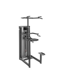Gym80 CN003017 Kneeling Chinning & Dipping Exercise Machine, 400Kg, 13070847, Grey