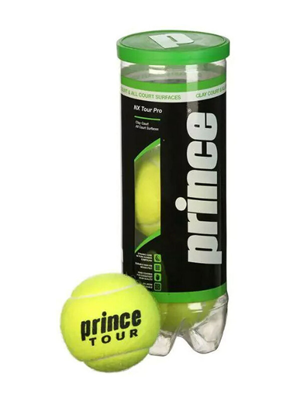 

Prince Nxtour Pro 3B Tennis Balls, 3 Pieces, 7G339000, Yellow