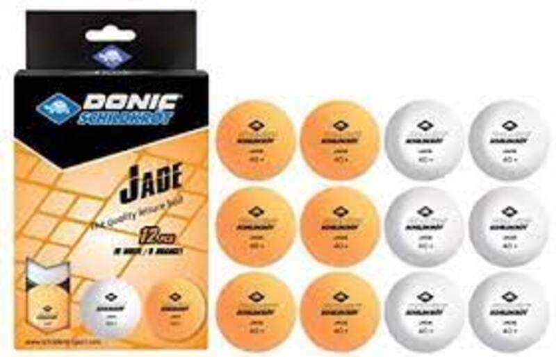 

Donic Table Tennis Ball, 6 Pieces, Orange/White