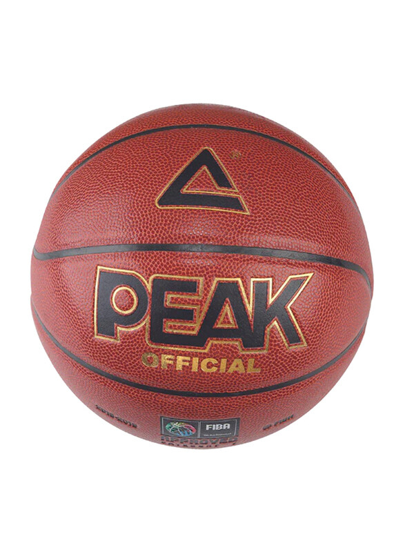 

Peak Size-7 Microfiber Basketball, Q111110, Brown
