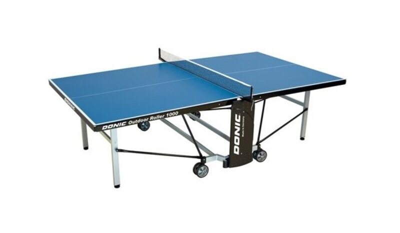 

Donic Outdoor Roller 1000 Table Tennis Table, Blue