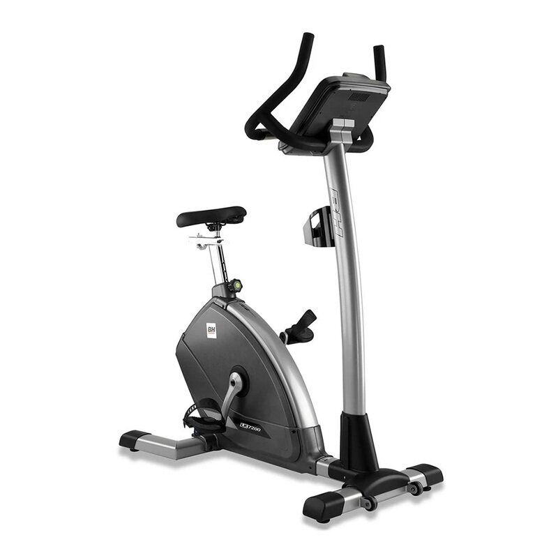 

BH Fitness LK7200 Upright Exercise Bike, 59Kg, 13030464, Black/Silver