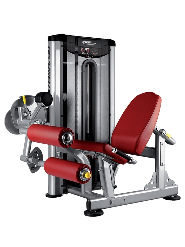 BH Fitness Seated Leg Curl Machine, 224Kg, 13070804, Red/Silver