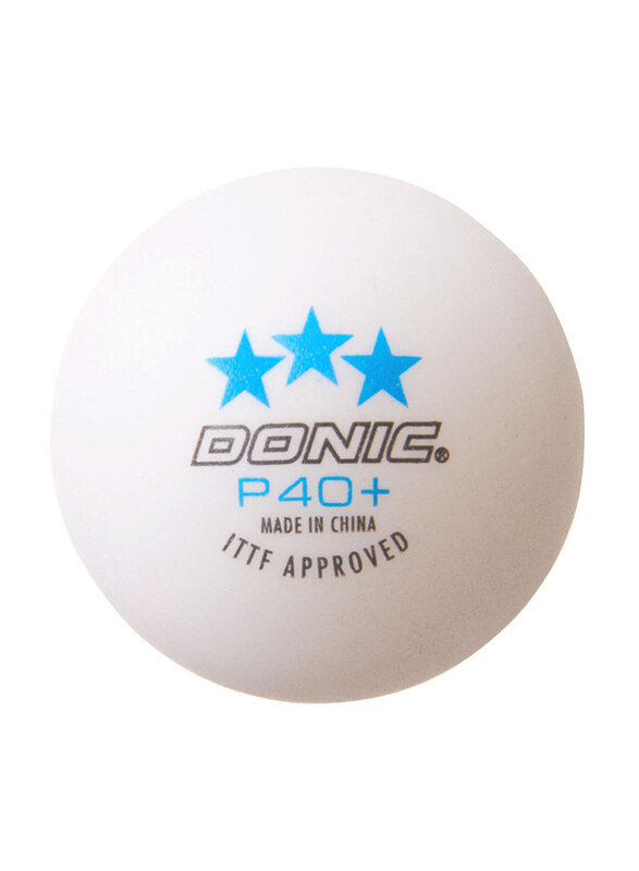 

Donic Table Tennis Ball Set, 3 Pieces, 40mm, 550241, White