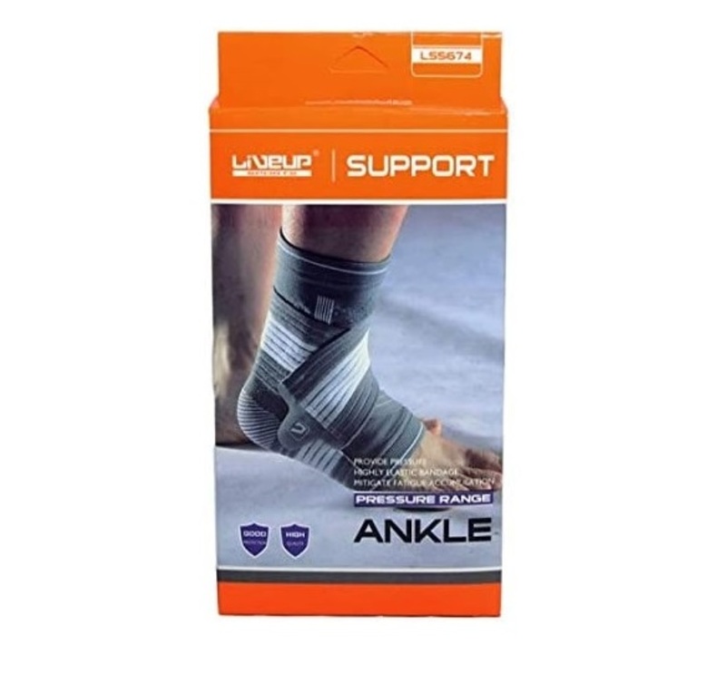 Liveup Ankle Support, L/XL, Grey