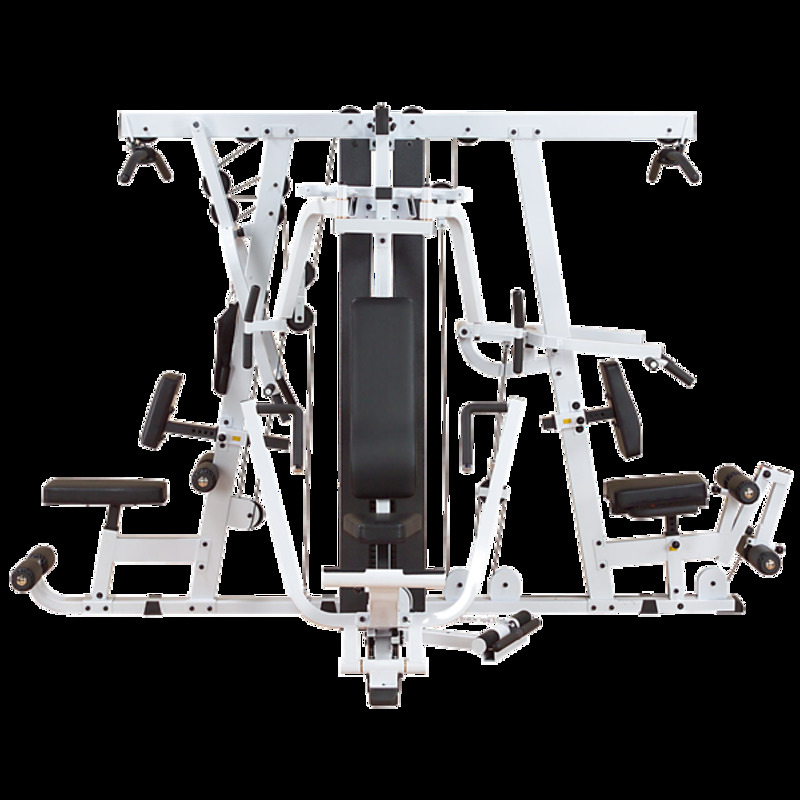 Body Solid EXM4000S Ultimate Triple Stack Gym, One Size, 01300118-101, Grey/Black