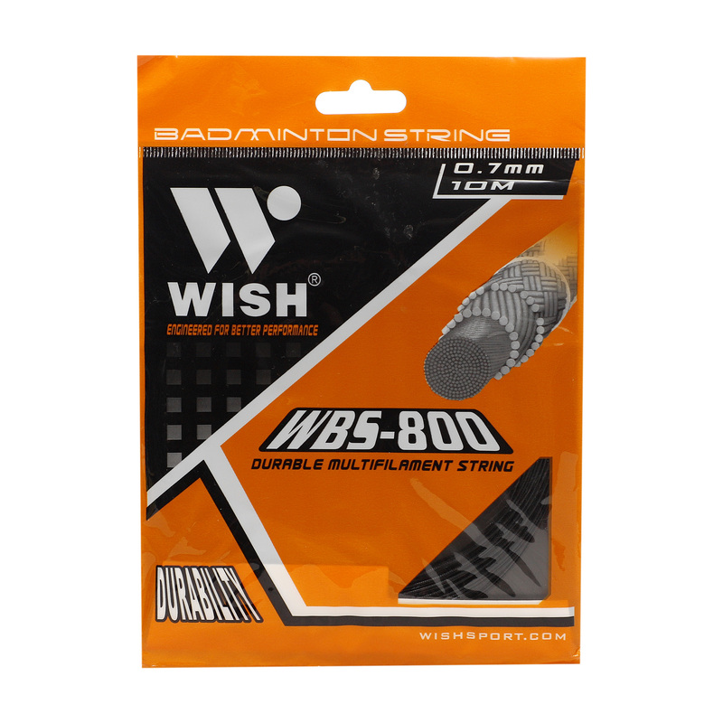 Wish WBS-900 Badminton String, 0.7mm, Black