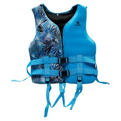 TA Sport Nylon 2-Buckle Vest Jacket, Extra Large, Blue