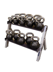 Body Solid Dual Dumbbell and Kettlebell Rack, Black