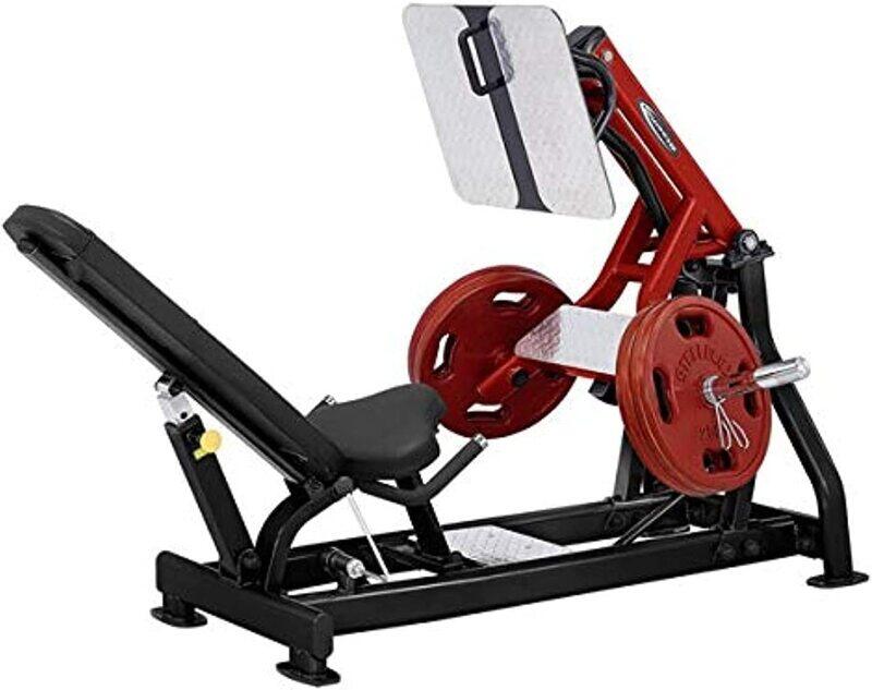 

Steelflex Plate Load Leg Press Machine, One Size, 13070772-101, Black/Red