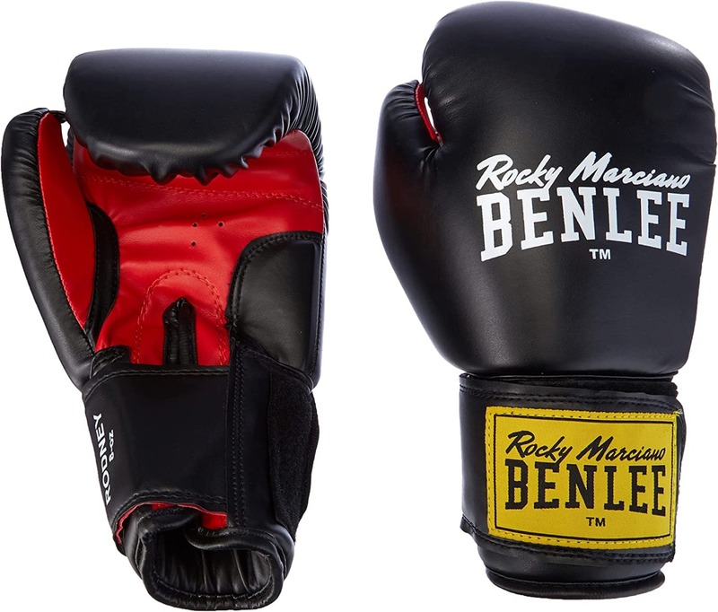 Benlee 10-oz Leather Unisex Adult Rodney Boxing Gloves, Black