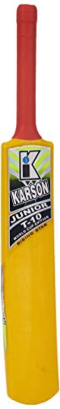 Karson Size-1 Plastic Cricket Bat, Yellow