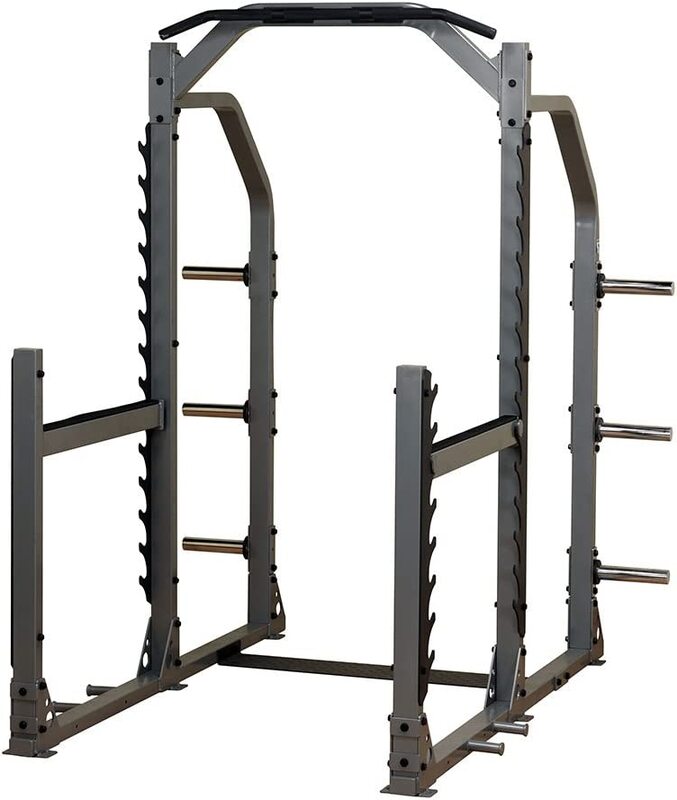 Body Solid Pro Clubline Multi Squat Rack, One Size, 54060097-101, Silver